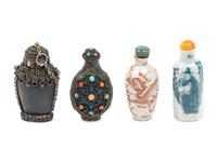 Four Chinese Snuff Bottles