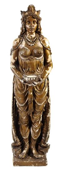 A Granada Theater Full-Sized Cast Plaster Statue Height 87 inches. — CIRCA 1926