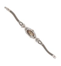 An Art Deco Platinum and Diamond Wristwatch, Blancpain LeCoultre for Lebolt & Co., 15.90 dwts.