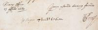 PEPYS, SAMUEL. ALS ("Pepys"), 1pg, Catham, February 13, 1668. Countersigned by Middleton and Mennes.