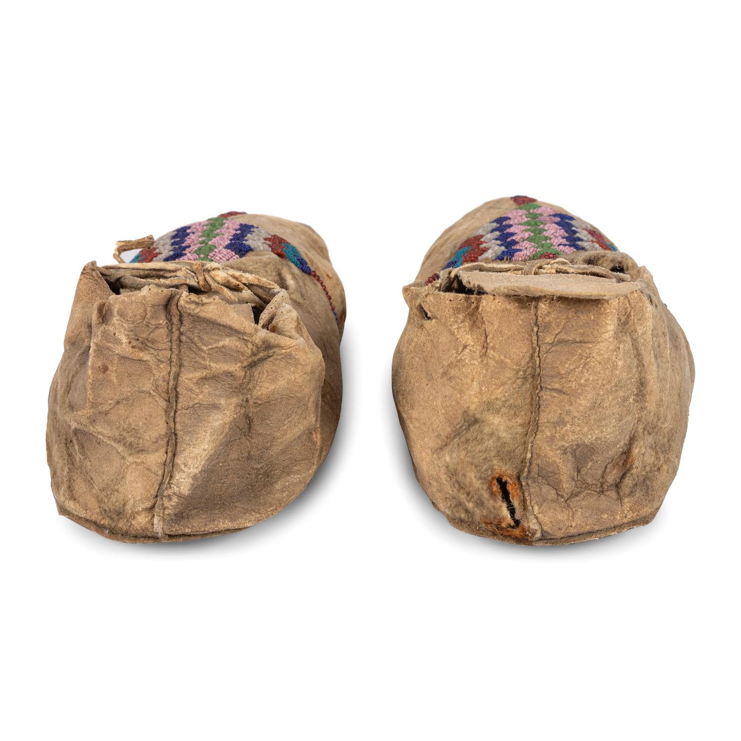 Sioux Beaded Hide Moccasins