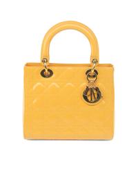 Christian Dior Lady Dior Patent Leather Bag