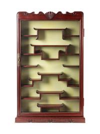A Chinese Hardwood Displaying Cabinet