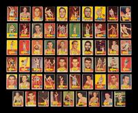 A Partial Set of 1957-58 Topps Basketball Cards (58/80)