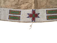 Sioux Beaded Hide Saddle Blanket