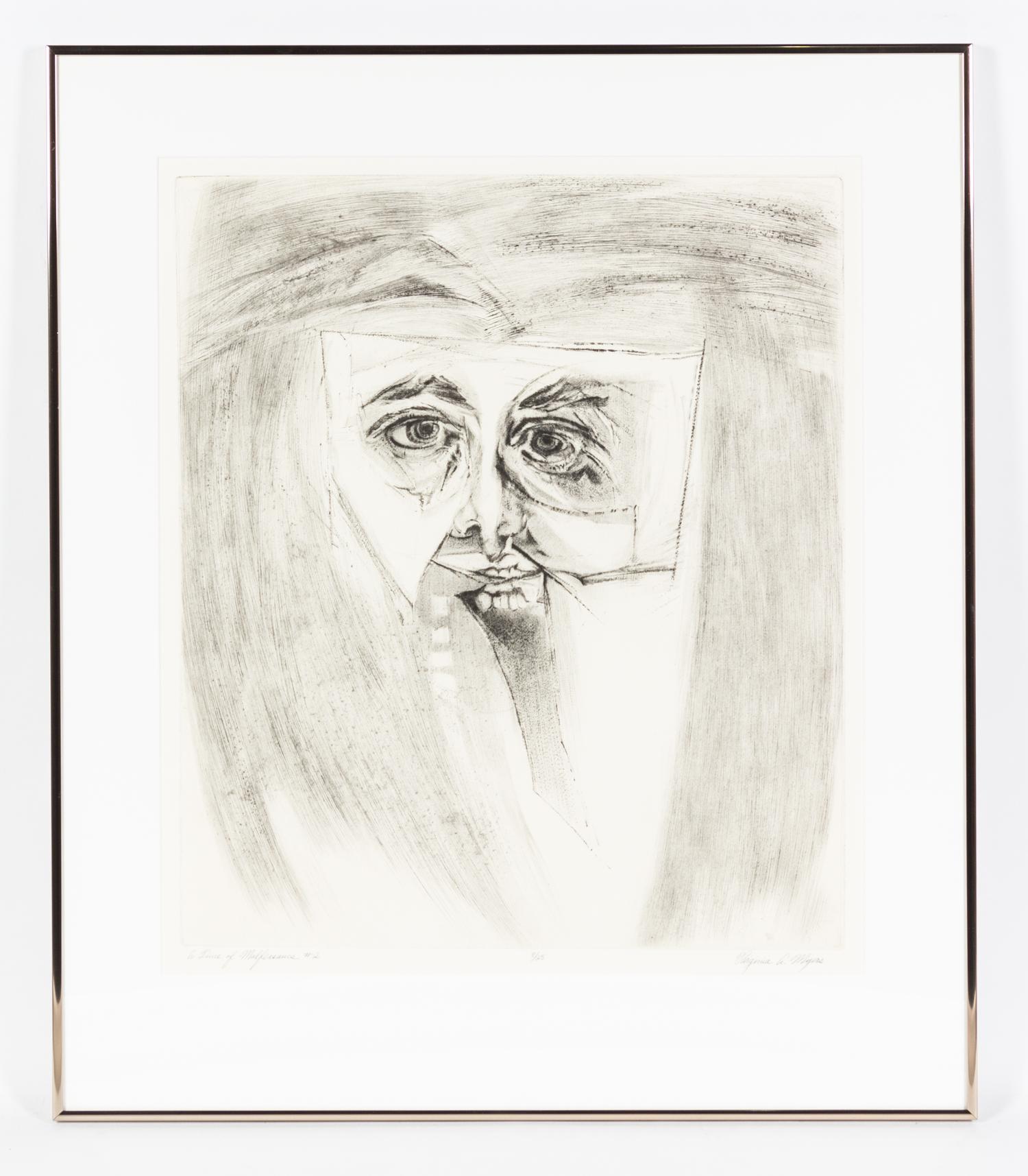 Virginia A. Meyers, (American, b. 1927), Time of Malfeasance, c. 1970 (portfolio of 21)