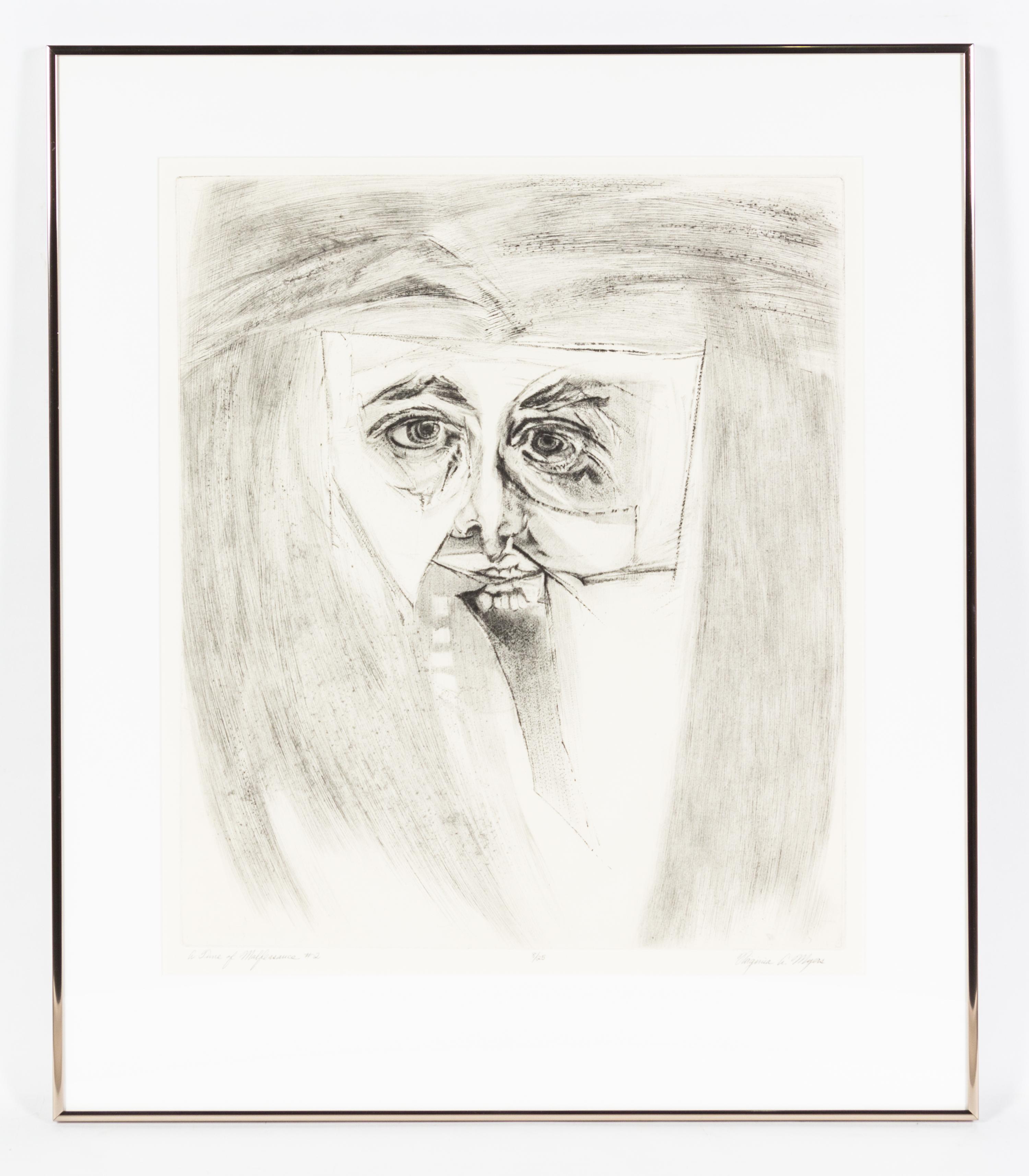 Virginia A. Meyers, (American, b. 1927), Time of Malfeasance, c. 1970 (portfolio of 21)
