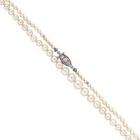 NATURAL PEARL AND DIAMOND NECKLACE