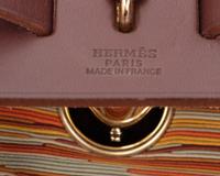 Hermès Vibrato Leather and Canvas Convertible Herbag, 2002