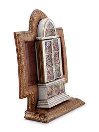 A Capodimonte Porcelain Altar Triptych