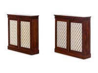 A Pair of Russian Brass Mounted Rosewood Chiffoniers