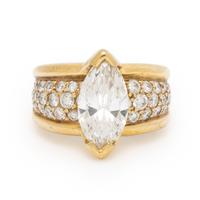 Diamond and Yellow Gold Ring