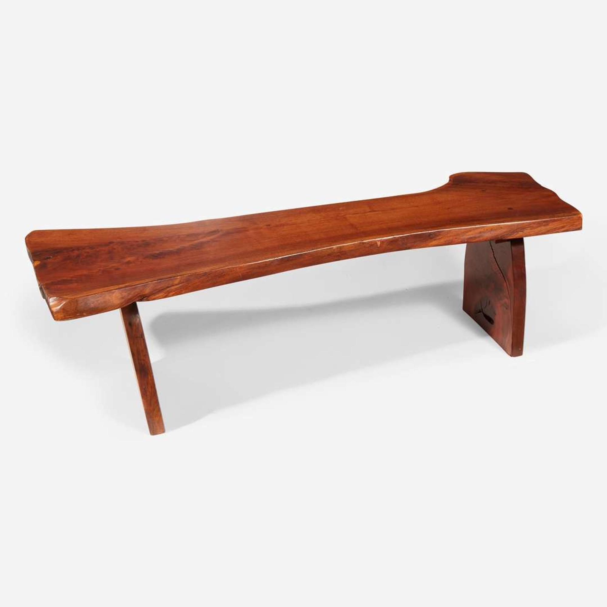 New Hope School Small Coffee Table or Bench, circa 1970s