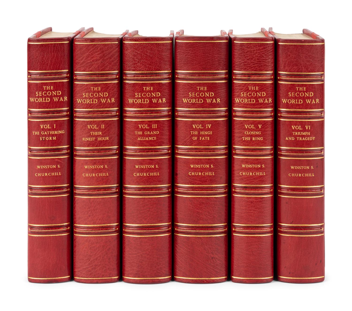 CHURCHILL, Winston L. S., Sir (1874-1965). The Second World War . London, et al: Cassell and Co., Ltd., 1948-1954.