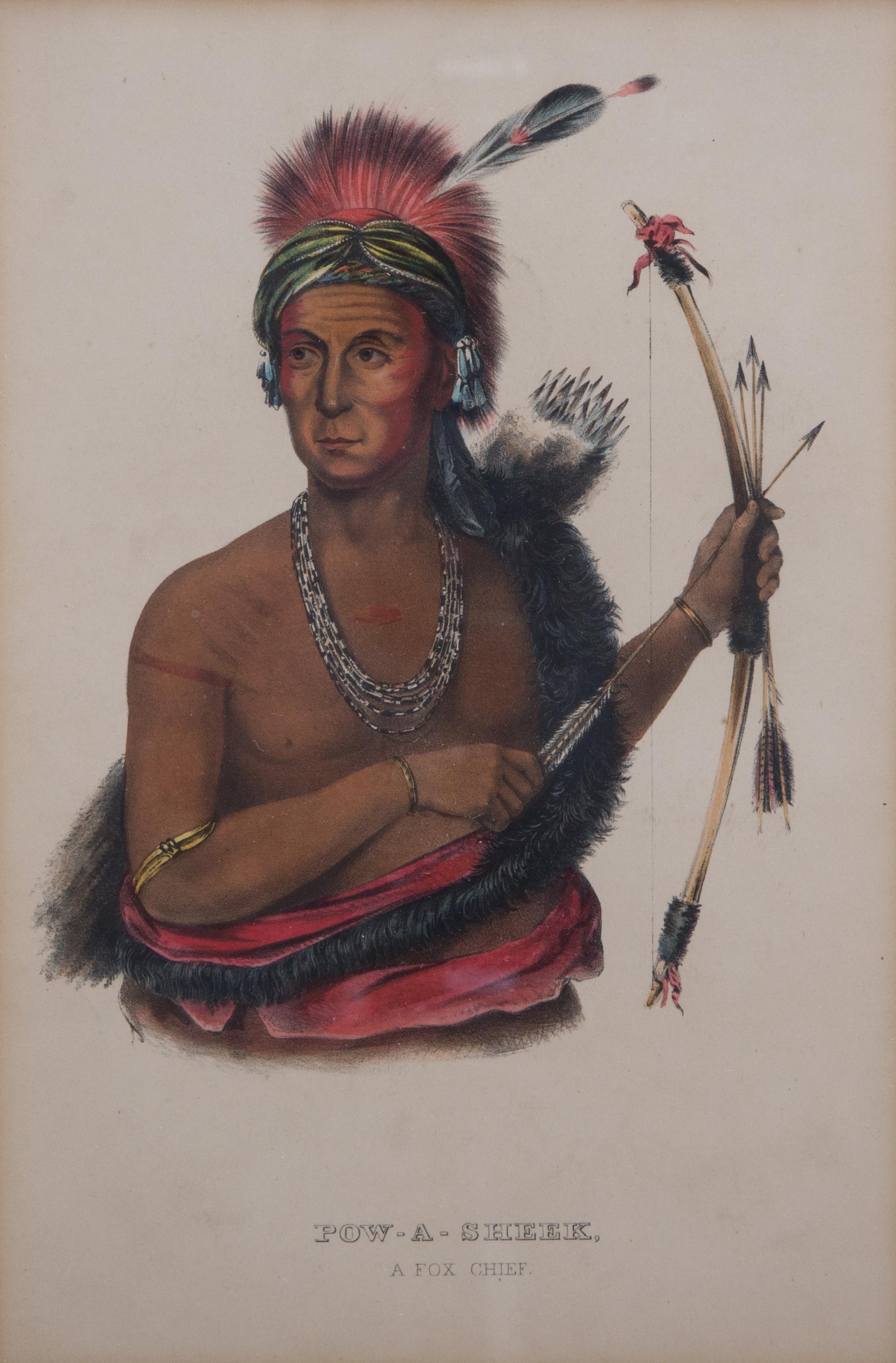 A Set of Six Color Lithographs 9 x 6 inches. — After McKenney & Hall's