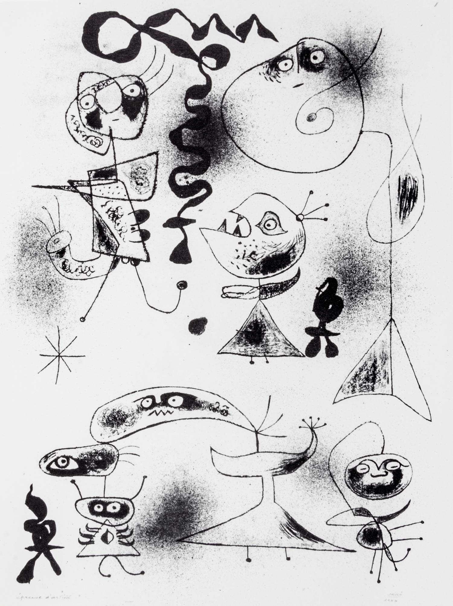 MIRO, JOAN. Lithographs I-III. Paris and New York, 1972-75-77. 3 vols. With Miro engraver I. (4 total)