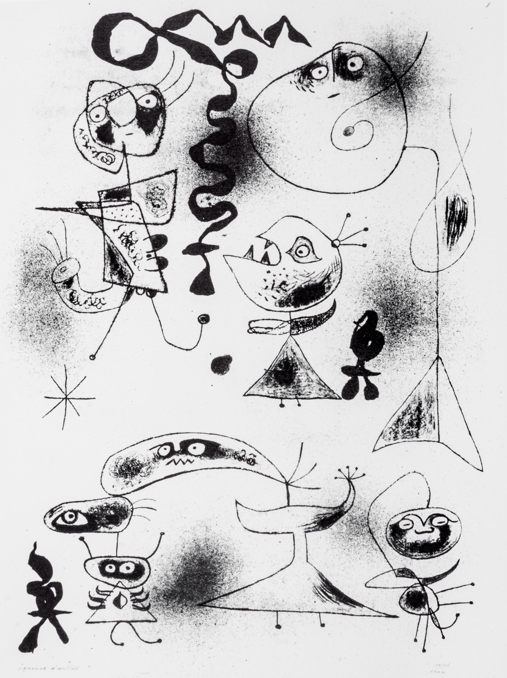 MIRO, JOAN. Lithographs I-III. Paris and New York, 1972-75-77. 3 vols. With Miro engraver I. (4 total)