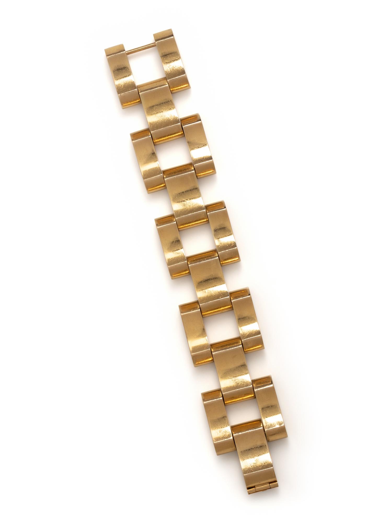 YELLOW GOLD LINK BRACELET