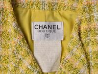 Chanel, Light Green Plaid Tweed Jacket