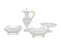 An Assembled Group of English Silver Table Articles