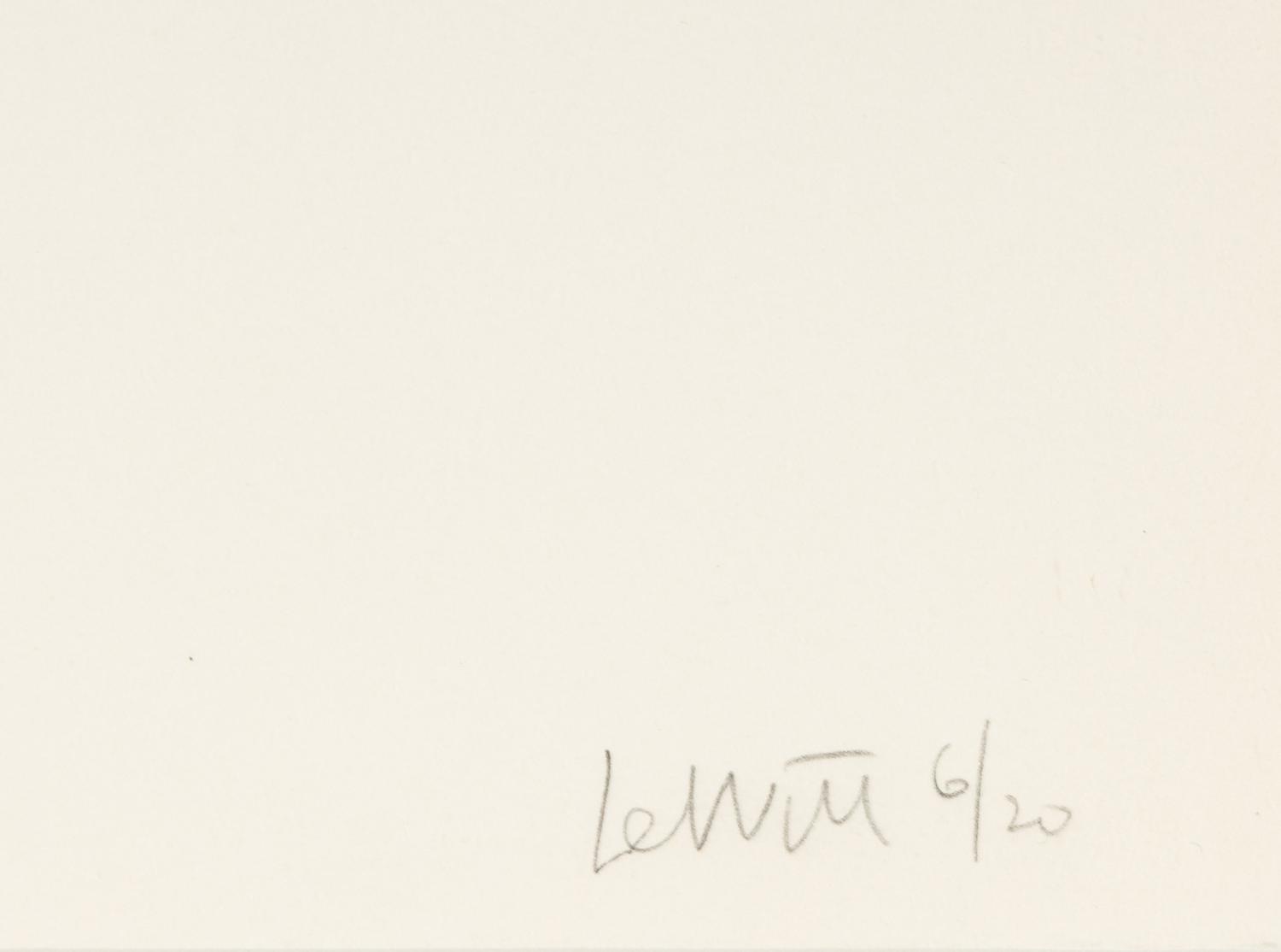 All One, Two, Three & Four Part Combinations of Lines in Four Directions (set of two), 1976