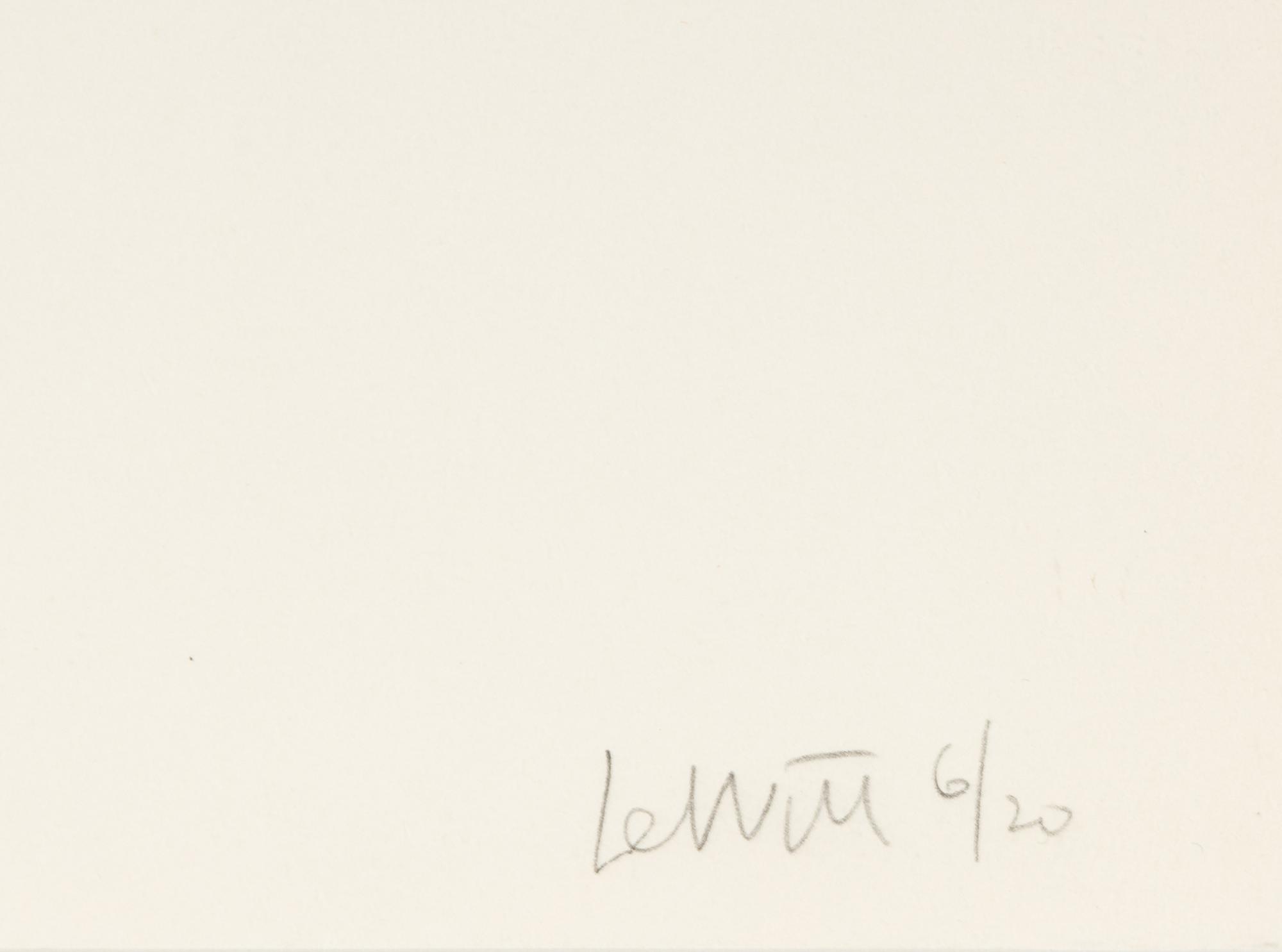 All One, Two, Three & Four Part Combinations of Lines in Four Directions (set of two), 1976