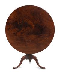 A George III Mahogany Tilt-Top Tea Table