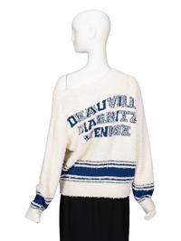 Chanel, Bouclé Knit Varsity Sweater
