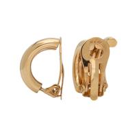 COLLECTION OF YELLOW GOLD EARCLIPS
