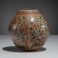 Polychrome Pottery Jar, Shard Design