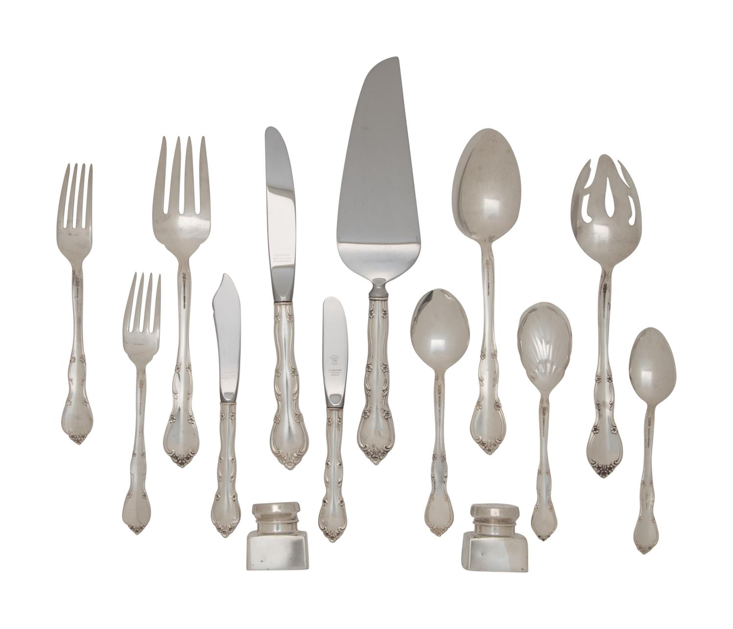An American Silver Flatware Service