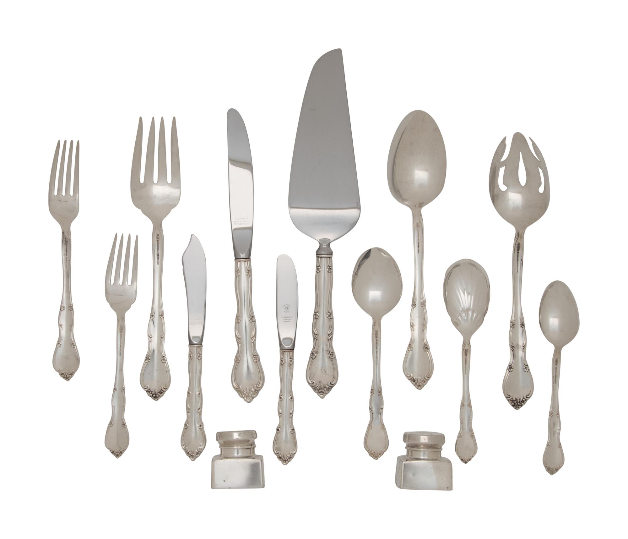 An American Silver Flatware Service
