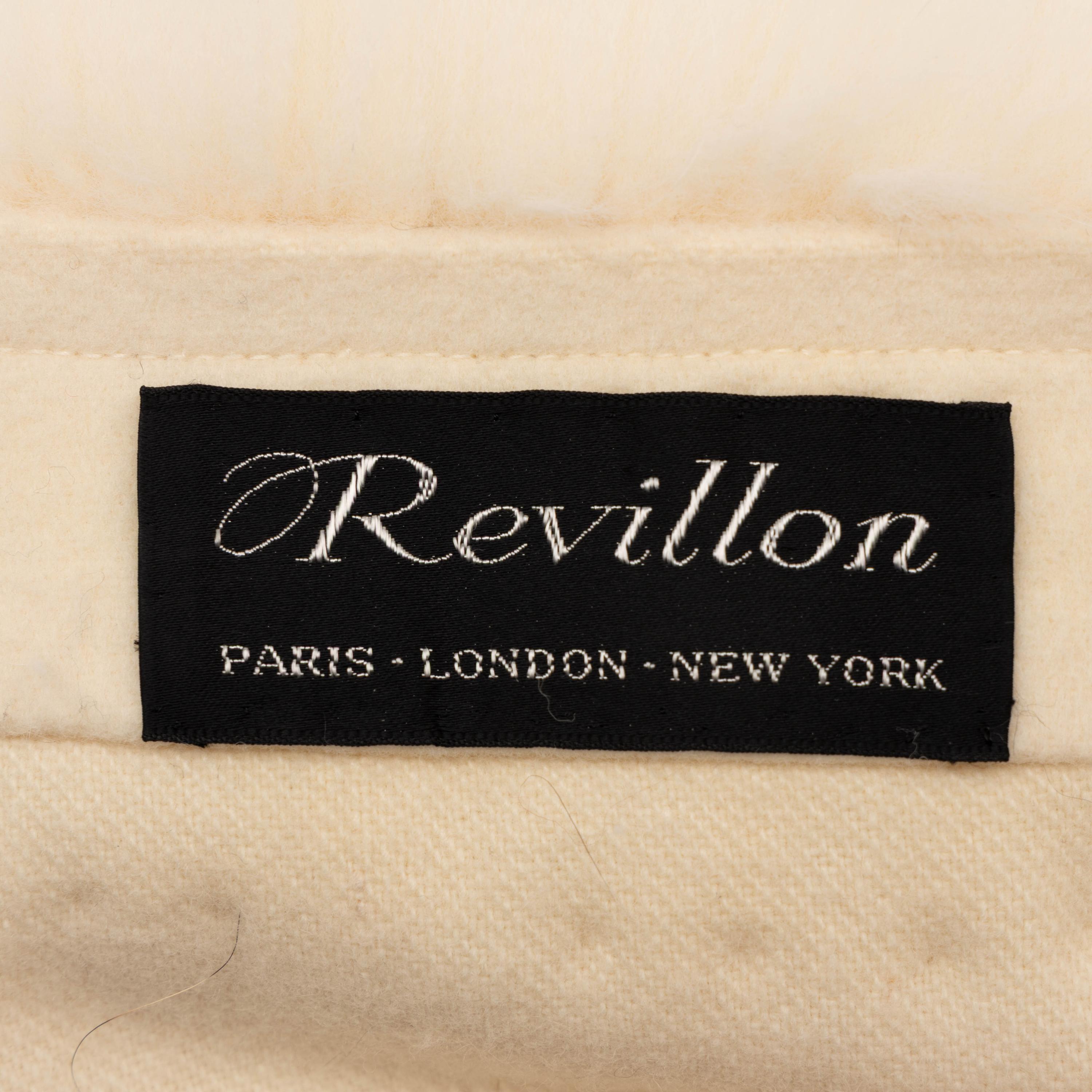 Revillon, Cream Fox Fur & Wool Cape