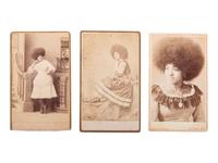 [EARLY PHOTOGRAPHY]. EISENMANN, Charles, photographer. A group of 3 CDVs of Illavaro the Egyptian. New York: ca 1880s.
