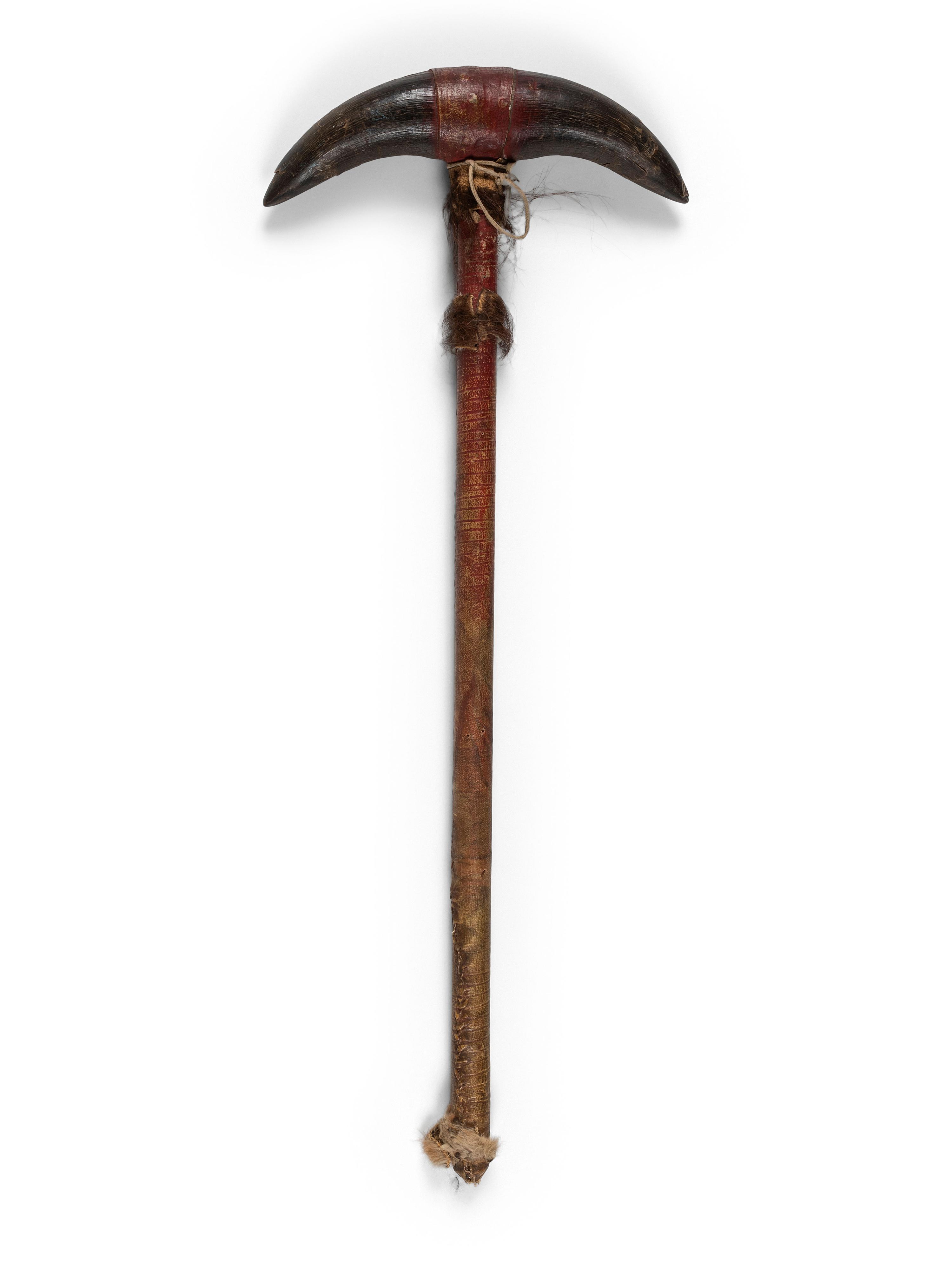 Plains Horn Club, with Painted Handle
