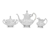 An American Silver Three-Piece Coffee Service