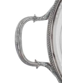 An English Silver-Plate Handled Serving Tray
