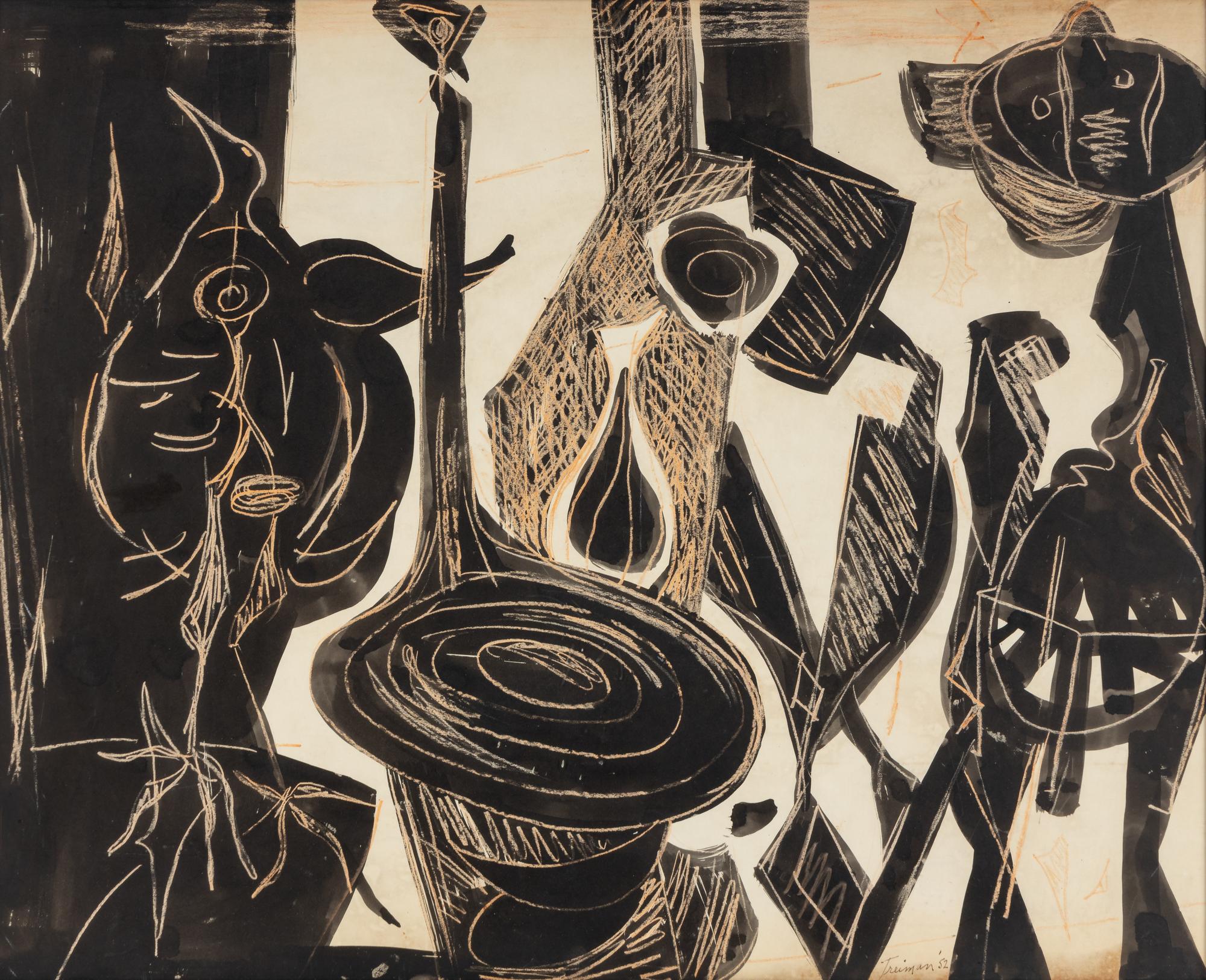 Surrealist Figures , 1952