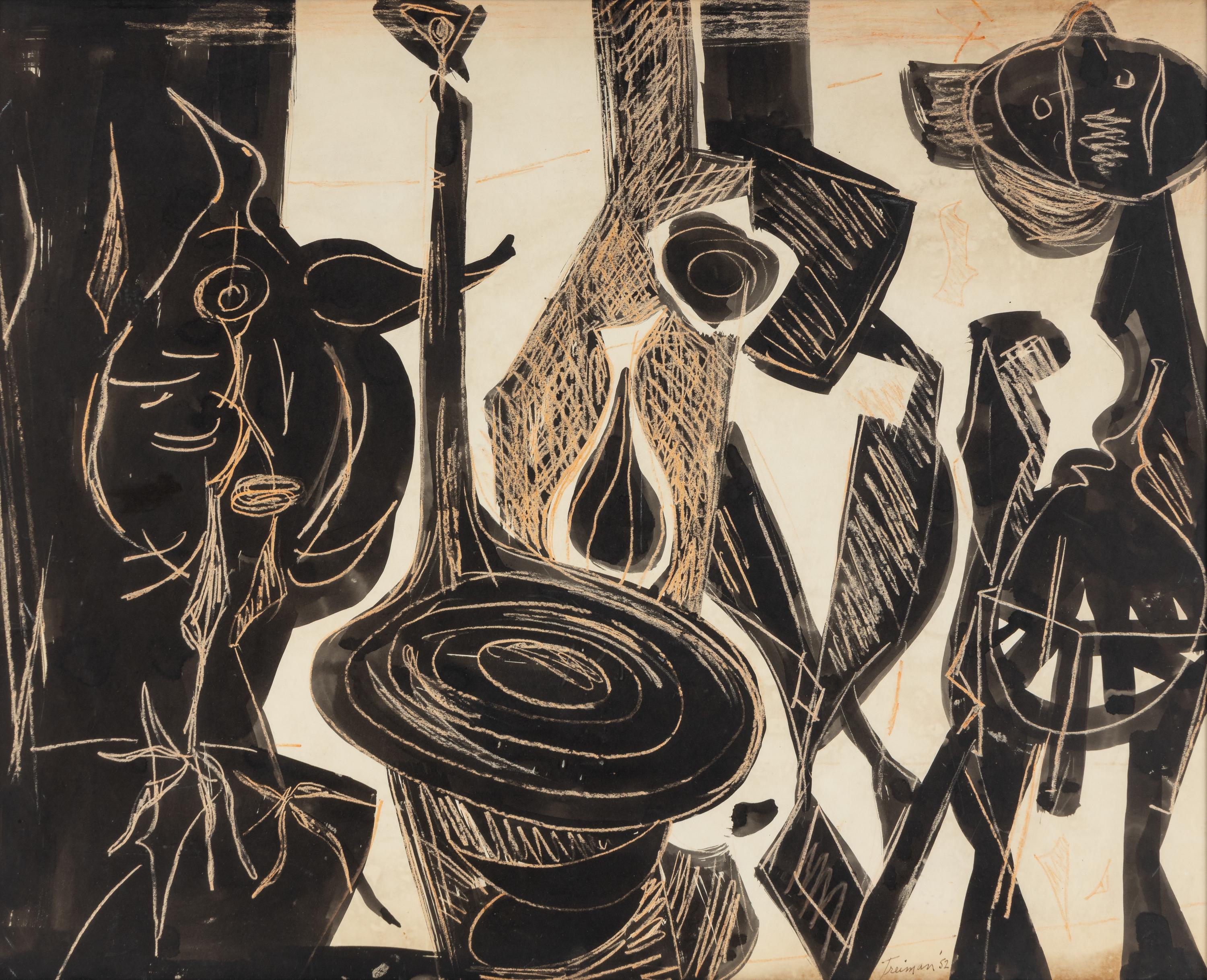 Surrealist Figures , 1952