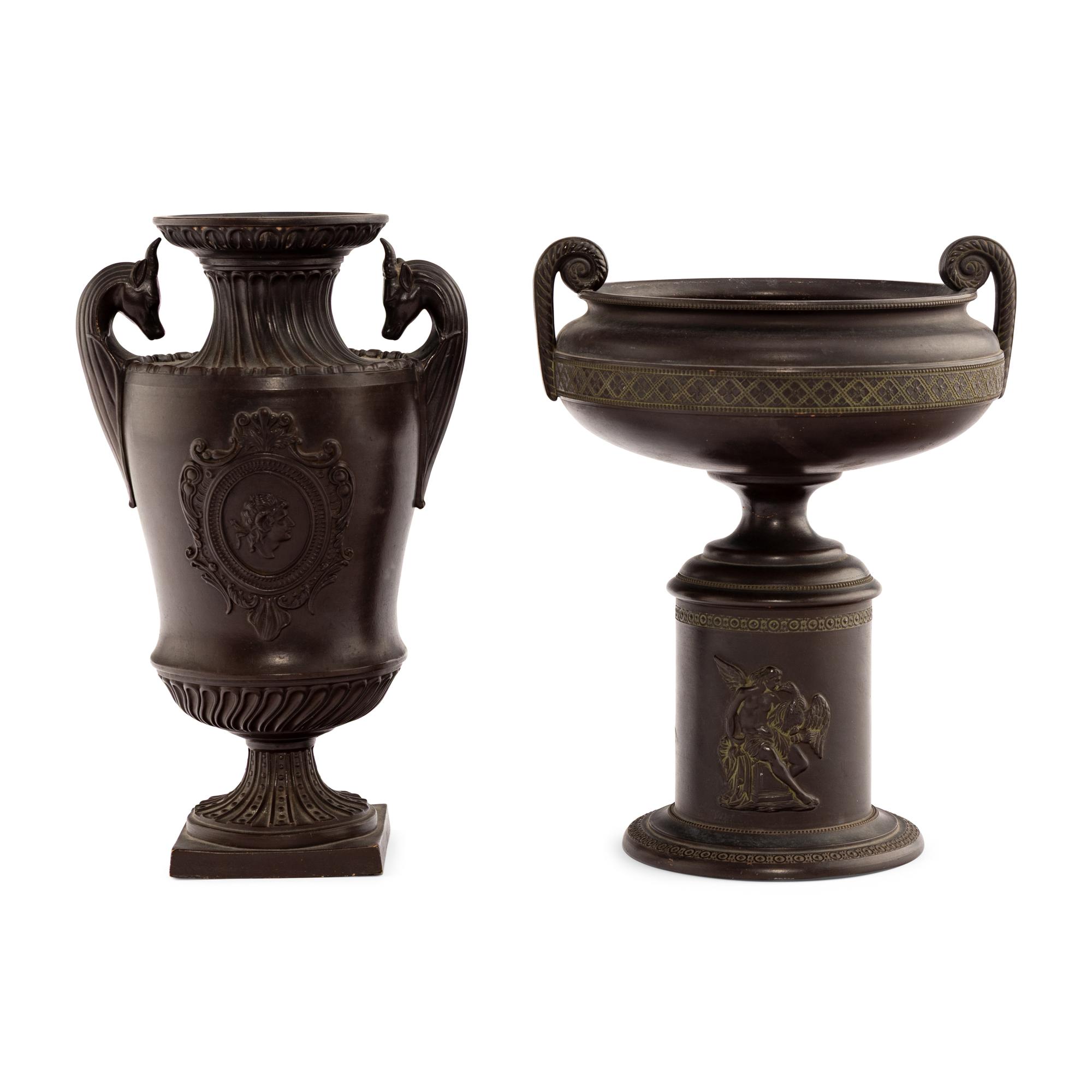 Two Grand Tour Style Terracotta Urns