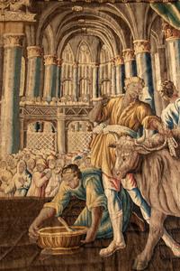 An Aubusson Wool Tapestry