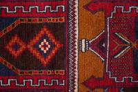 Four Turkish Wool Mats and a Baluch Design Wool Mat
