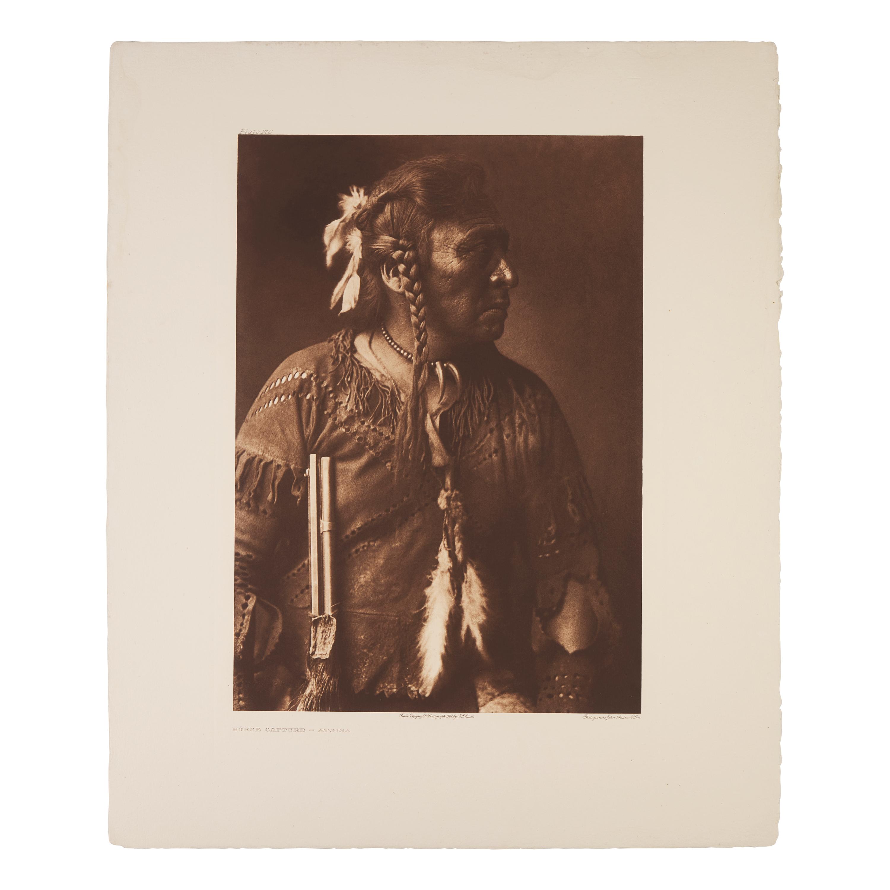 Edward Curtis (American, 1968-1952) — Horse Capture - Atsina Plate 170