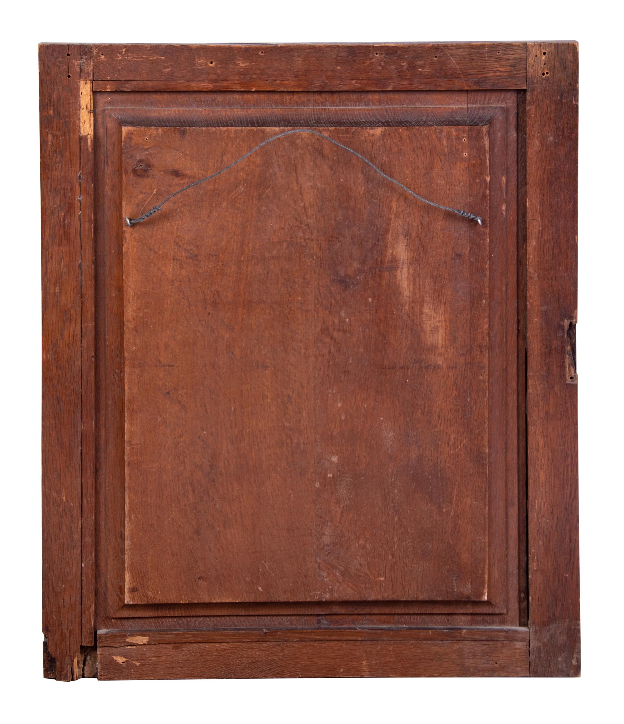 A Continental Carved Wood Plaque