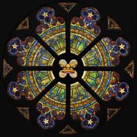 Tiffany Studios (American, active 1878-1932) Rose Window for St. Paul's Presbyterian, Philadelphia, Pennsylvania, circa 1905