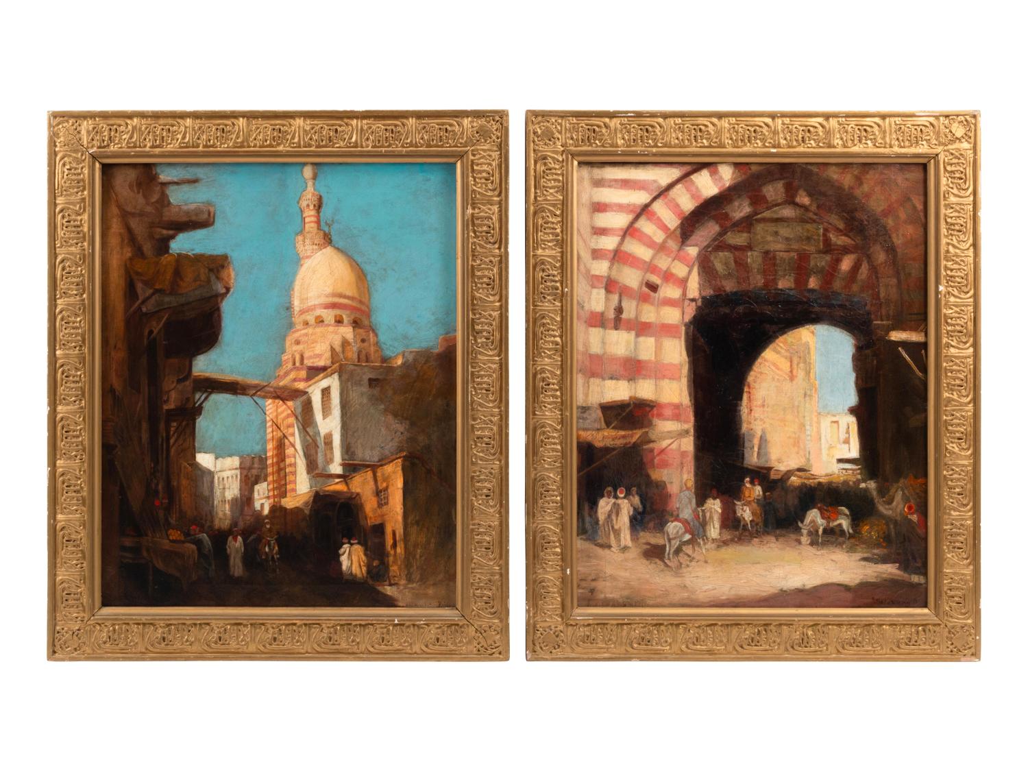 Marrakesh Streets (a pair of works)