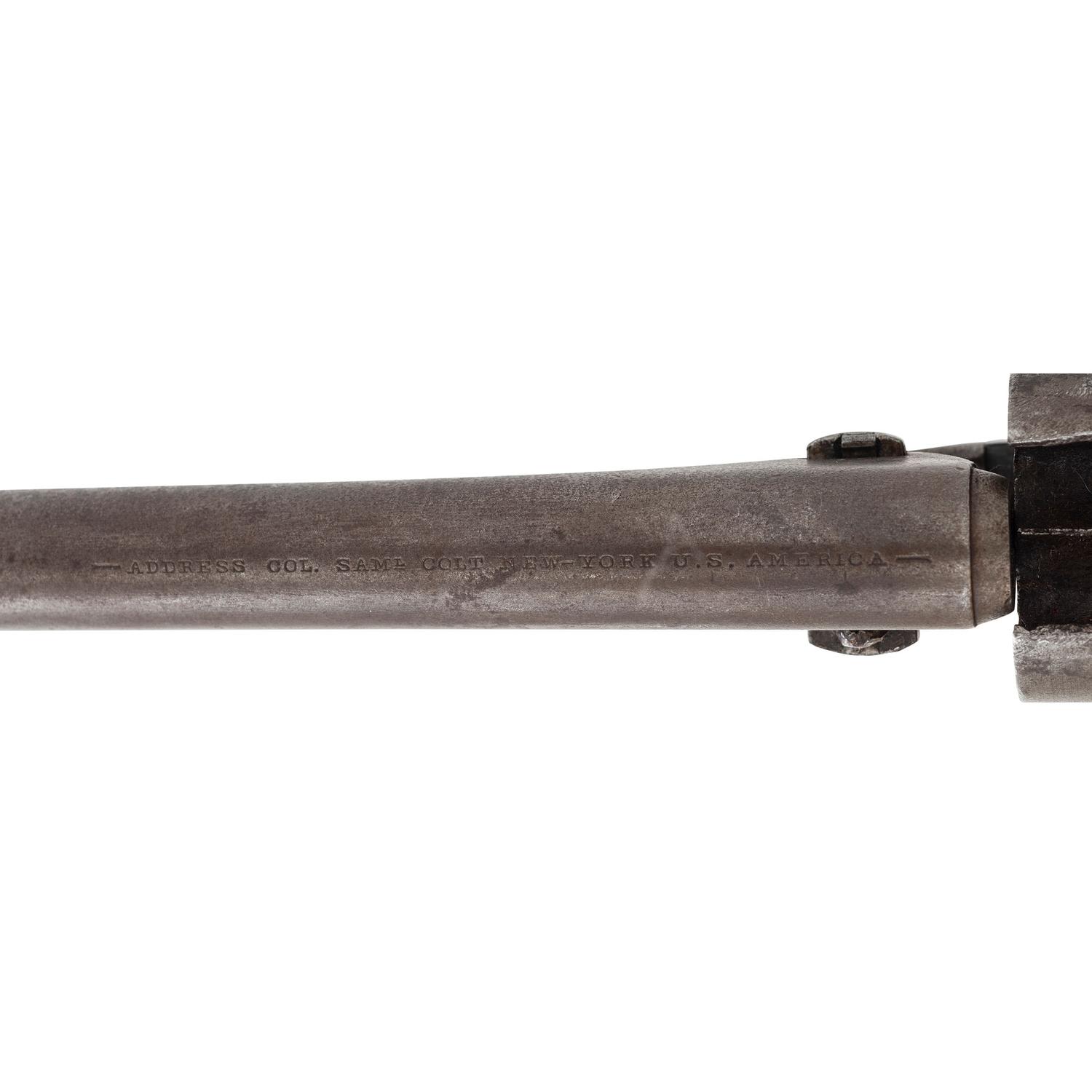 Colt Model 1860 Army Revolver with Blown Out Cylinder Inscribed to R.F. Newcomb