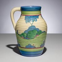 Clarice Cliff (English, 1899–1972) — Rudyard Lotus Jug