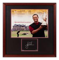 A Tiger Woods 2005 British Open Signed Autograph Limited Edition Display (Upper Deck Authenticated),