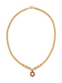 FRED, RUBY AND DIAMOND NECKLACE